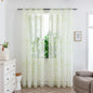 Mesh Flower Print Curtains