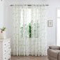 Mesh Flower Print Curtains