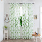 Mesh Flower Print Curtains