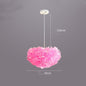 Modern Minimalist Feather Heart Chandelier