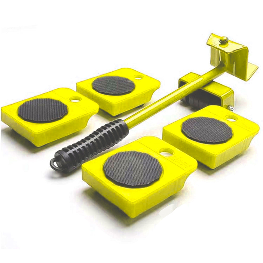 Furniture Lifter Rollers Gravity Heavy Furniture Appliance Lifter Mobile Mover Sliders Dolly Rollers Arm Tool Set, Size: 34, Yellow