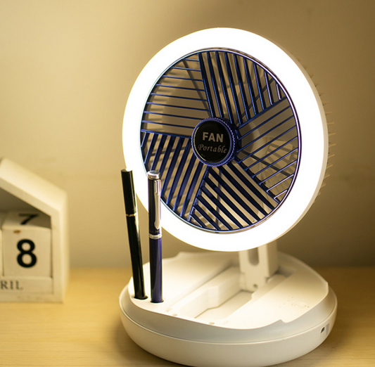 Portable All-in-One Hanging Fan and Lamp