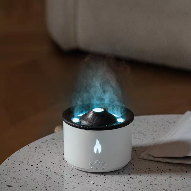 Volcano Fire Flame Air Humidifier Aroma Diffuser Essential Oil with Re –  SpaceTech